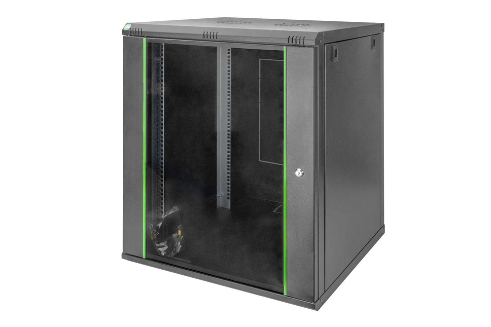 16U wandkast 600x600x789 mm, kleur zwart (RAL 9005) - Networkdiscount.com