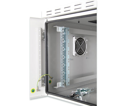 16U wandkast, buiten, IP55 600x450x891 mm, kleur grijs (RAL 7035) - Networkdiscount.com