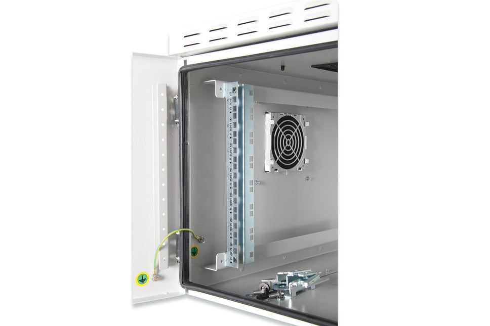 16U wandkast, buiten, IP55 600x450x891 mm, kleur grijs (RAL 7035) - Networkdiscount.com