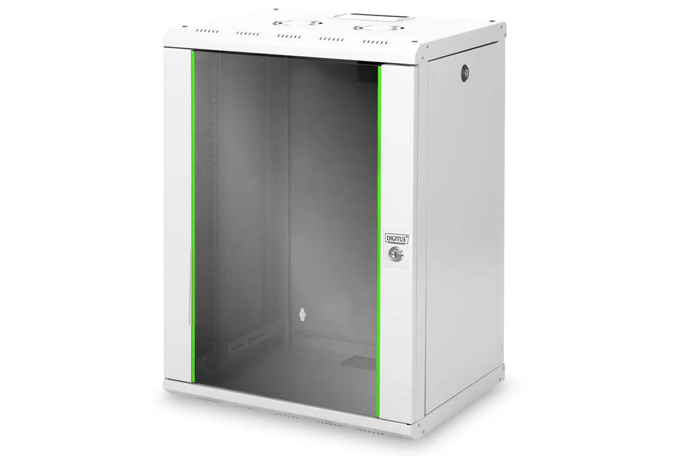 16U wandkast, Unique 600x450x820 mm, kleur grijs (RAL 7035) - Networkdiscount.com