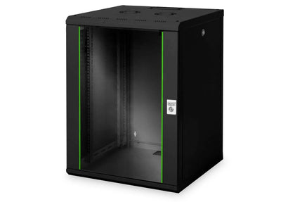 16U wandmontagekast, Uniek 820x600x600 mm, kleur zwart (RAL 9005) - Networkdiscount.com