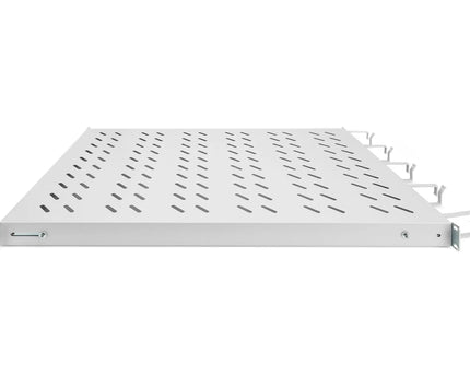 19 Inch 1U legbord voor 1000 mm diepe kasten incl. kabelmanagement, grijs - Networkdiscount.com