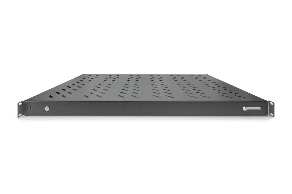 19 Inch 1U legbord voor 1000 mm diepe rekken 43x483x708 mm, verstelbaar tot 900 mm diepte, zwart - Networkdiscount.com