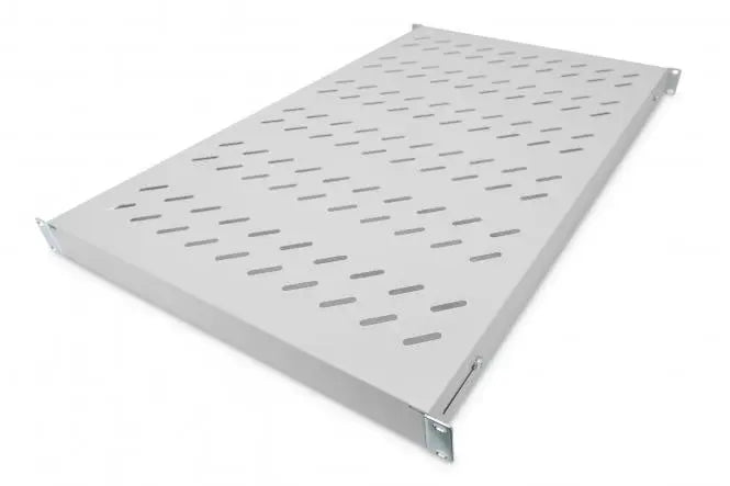 19 Inch 1U legbord voor 1000 mm diepe rekken 43x484x708 mm, verstelbaar tot 900 mm diepte, grijs - Networkdiscount.com