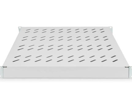 19 Inch 1U legbord voor 800 mm diepe rekken 43x484x508 mm, verstelbaar tot 700 mm diepte, grijs - Networkdiscount.com
