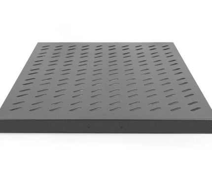 19 Inch 1U legbord voor rekken vanaf 1000 mm diepte 44x486x770 mm, tot 50 kg, zwart (RAL 9005) - Networkdiscount.com