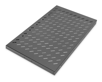19 Inch 1U legbord voor rekken vanaf 1000 mm diepte 44x486x770 mm, tot 50 kg, zwart (RAL 9005) - Networkdiscount.com