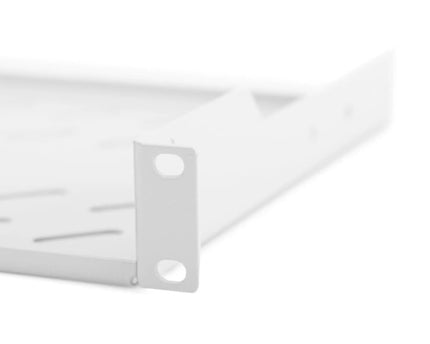 19 Inch 1U legbord voor rekken vanaf 400 mm diepte 45x482x250 mm, tot 15 kg, grijs (RAL 7035) - Networkdiscount.com