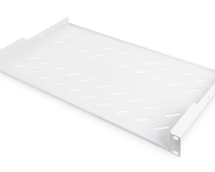 19 Inch 1U legbord voor rekken vanaf 400 mm diepte 45x482x250 mm, tot 15 kg, grijs (RAL 7035) - Networkdiscount.com