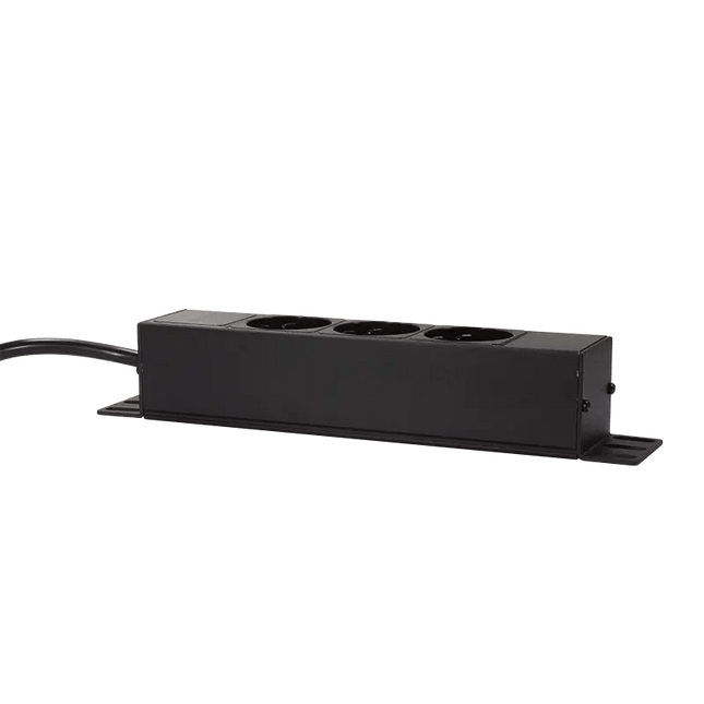 1U 3 voudige stekkerdoos voor 10'' serverrack - Networkdiscount.com