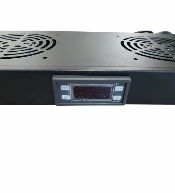 1U Fan pakket met 2 ventilatoren incl. digitale thermostaat - Networkdiscount.com