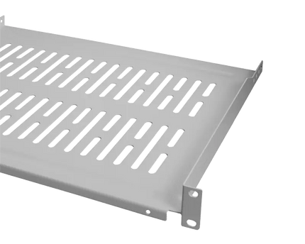 1U legbord voor serverkasten van 450mm diepte grijs - Networkdiscount.com