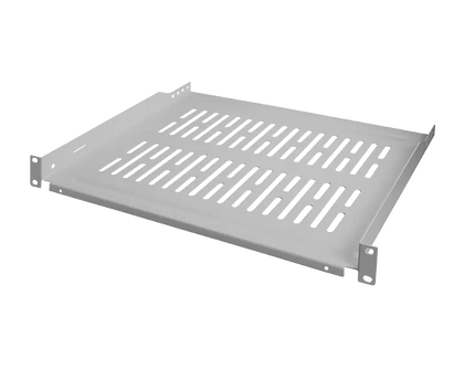 1U legbord voor serverkasten van 450mm diepte grijs - Networkdiscount.com