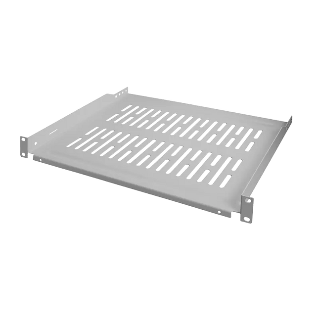 1U legbord voor serverkasten van 450mm diepte grijs - Networkdiscount.com