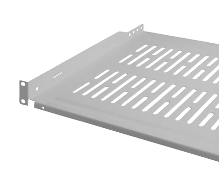 1U legbord voor serverkasten van 450mm diepte grijs - Networkdiscount.com