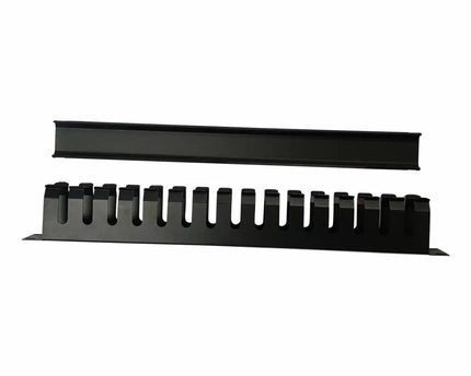 1U metalen kabelgoot met schuifbedekking - Networkdiscount.com