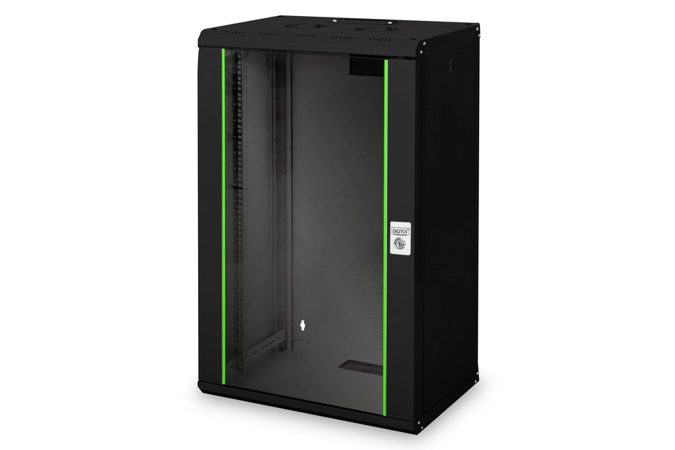 20U wandkast, Uniek 600x450x998 mm, kleur zwart (RAL 9005) - Networkdiscount.com