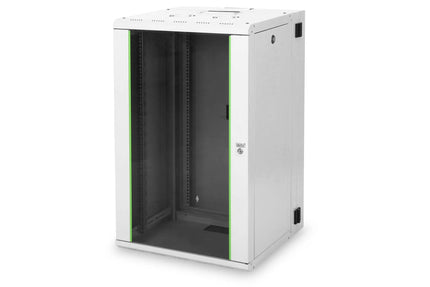 20U wandkast, Unique, 600x600x998 mm dubbel sectie, zwenkbaar, grijs (RAL 7035) - Networkdiscount.com