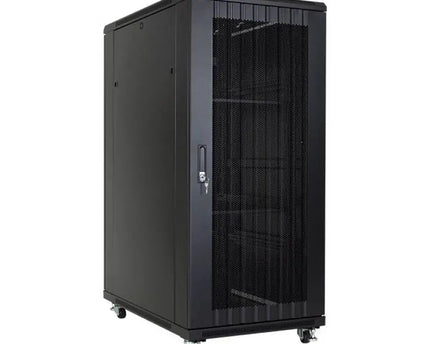 22U serverkast met geperforeerde deuren (BxDxH) 600x1000x1166mm - Networkdiscount.com