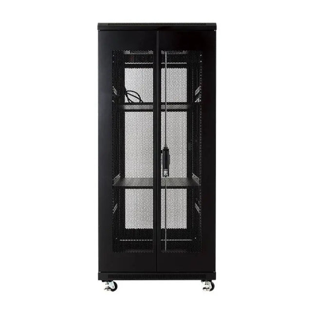 22U serverkast met geperforeerde deuren (BxDxH) 600x1000x1166mm - Networkdiscount.com
