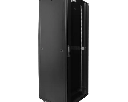22U serverkast met glazen deur 600x600x1166mm (BxDxH) - Networkdiscount.com