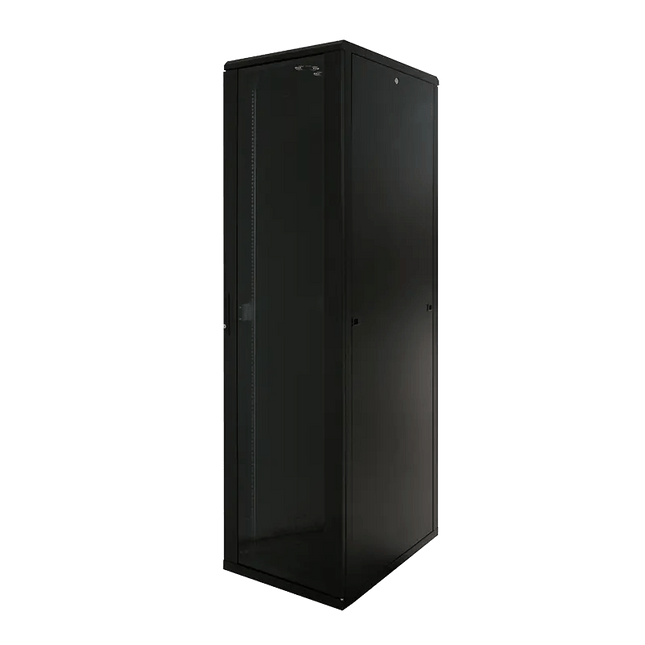 22U serverkast met glazen deur 600x600x1166mm (BxDxH) - Networkdiscount.com