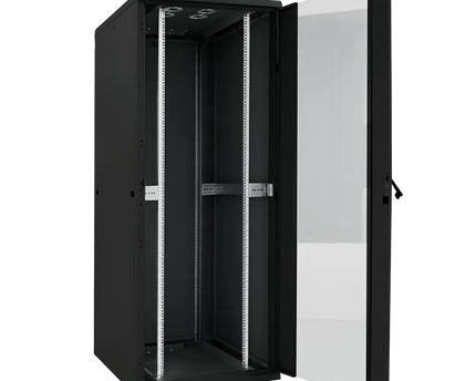 22U serverkast met glazen deur 600x600x1166mm (BxDxH) - Networkdiscount.com