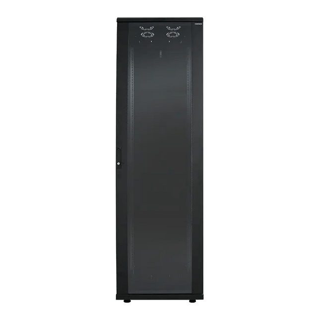 22U serverkast met glazen deur 600x600x1166mm (BxDxH) - Networkdiscount.com