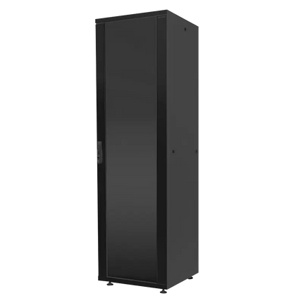 42U serverkast met glazen voordeur (BxDxH) 800x800x2055mm - Networkdiscount.com