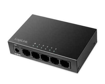 5 Poorts Gigabit Switch 10/100/1000 Mbps - Networkdiscount.com
