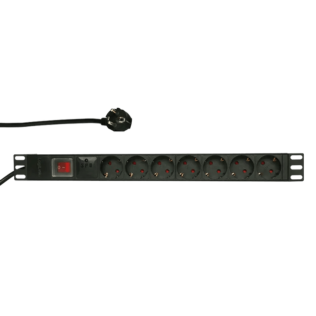 7 voudige SPD stekkerdoos voor 19 inch serverkasten - Networkdiscount.com