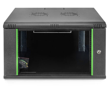 7U wandkast 600x600x389 mm, kleur zwart (RAL 9005) - Networkdiscount.com