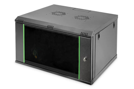 7U wandkast 600x600x389 mm, kleur zwart (RAL 9005) - Networkdiscount.com