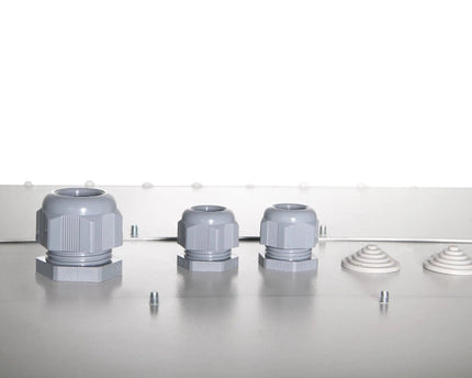7U wandkast, buiten, IP55 600x450x490 mm, kleur grijs (RAL 7035) - Networkdiscount.com