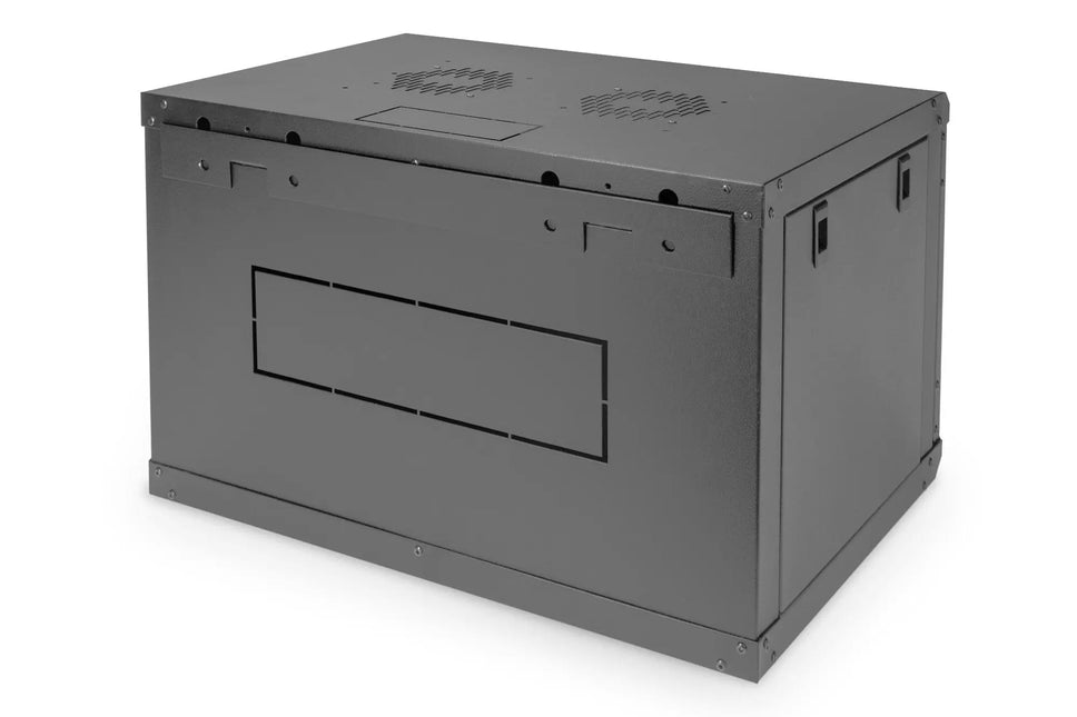 7U wandkast, Dynamic 600x450x389 mm, kleur zwart (RAL 9005) - Networkdiscount.com