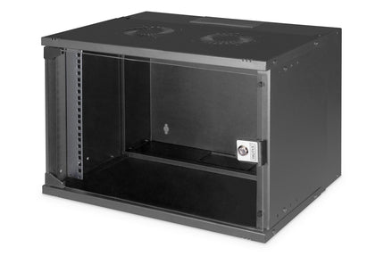 7U wandkast, SOHO PRO, ongemonteerd 540x400x370 mm, zwart - Networkdiscount.com