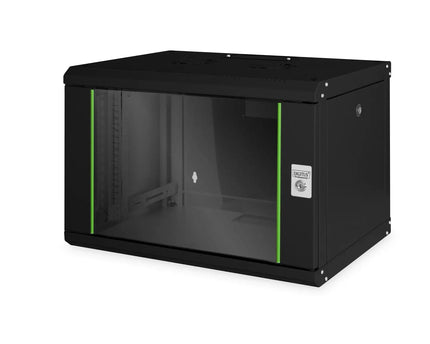 7U wandkast, Uniek 600x450x420 mm, kleur zwart (RAL 9005) - Networkdiscount.com