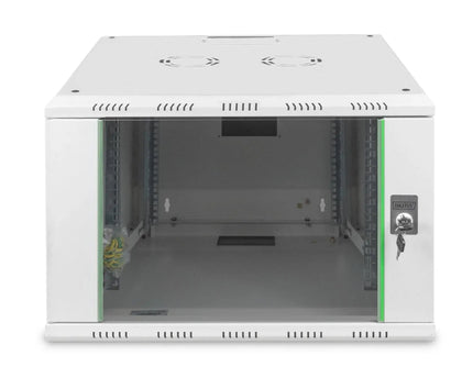 7U wandkast, Unique 600x600x420 mm, kleur grijs (RAL 7035) - Networkdiscount.com