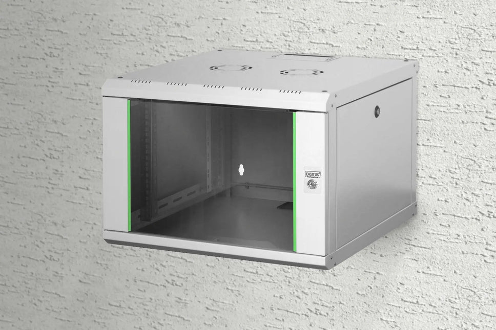 7U wandkast, Unique 600x600x420 mm, kleur grijs (RAL 7035) - Networkdiscount.com