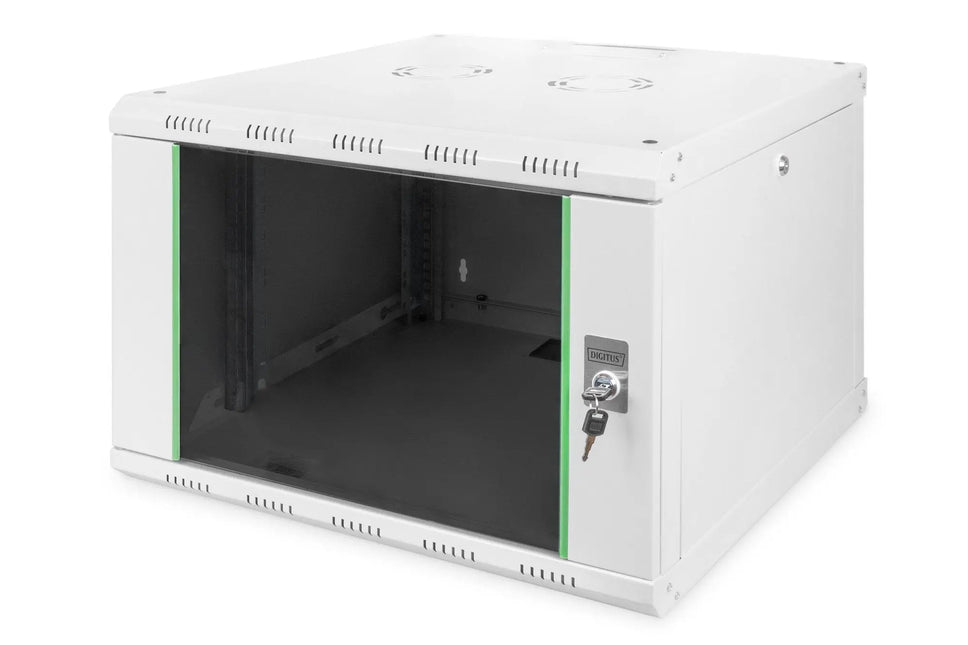 7U wandkast, Unique 600x600x420 mm, kleur grijs (RAL 7035) - Networkdiscount.com