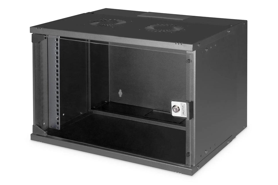 7U wandmontagekast, SOHO PRO 370 x 540 x 400 mm, zwart - Networkdiscount.com