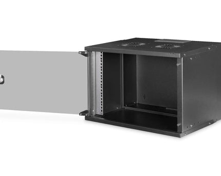 7U wandmontagekast, SOHO PRO 370 x 540 x 400 mm, zwart - Networkdiscount.com
