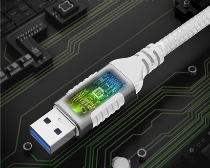 USB-A 3.0 naar RJ45 Ethernet kabel 5M - wit - Networkdiscount.com