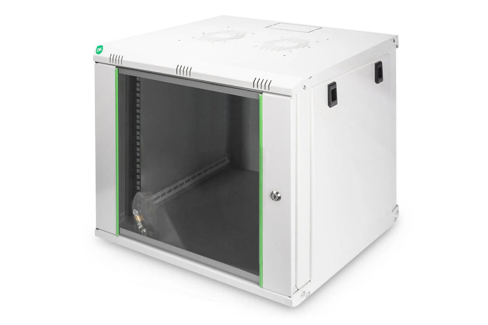 9U wandkast, Dynamic 600x450x478 mm, kleur grijs (RAL 7035) - Networkdiscount.com
