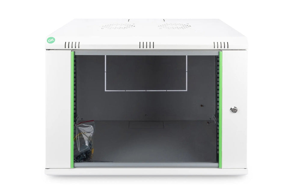 9U wandkast, Dynamic 600x450x478 mm, kleur grijs (RAL 7035) - Networkdiscount.com