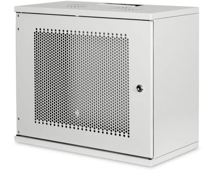 9U wandkast, SOHO, ongemonteerd 540x400x460 mm, geperforeerde frontdeur, grijs - Networkdiscount.com