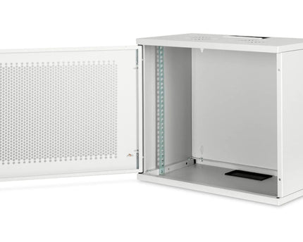 9U wandkast, SOHO, ongemonteerd 540x400x460 mm, geperforeerde frontdeur, grijs - Networkdiscount.com