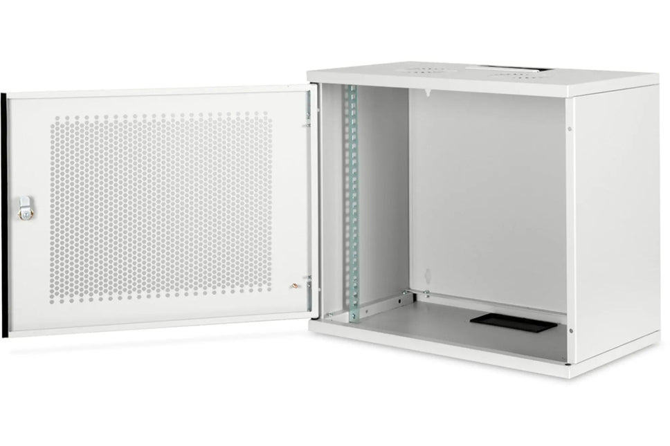 9U wandkast, SOHO, ongemonteerd 540x400x460 mm, geperforeerde frontdeur, grijs - Networkdiscount.com