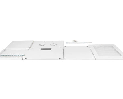 9U wandkast, SOHO, ongemonteerd 540x400x460 mm, geperforeerde frontdeur, grijs - Networkdiscount.com