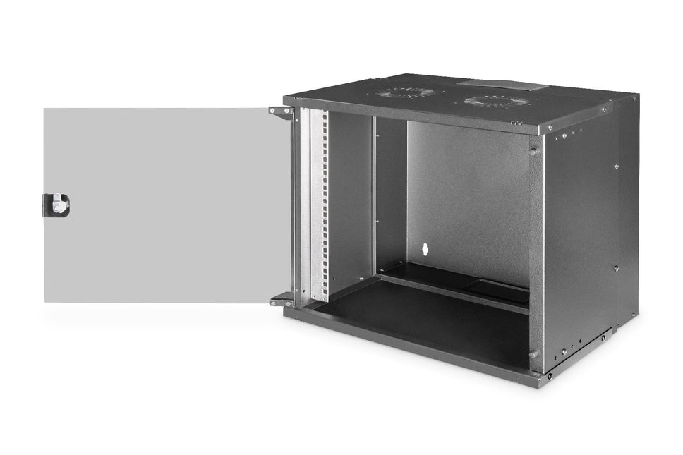 9U wandkast, SOHO PRO, ongemonteerd 540x400x460 mm, zwart - Networkdiscount.com